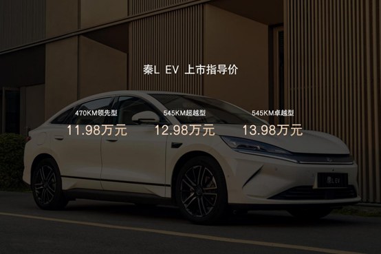 11.98万起！全新智美中级纯电轿车——秦L-EV正式亮相泉城济南！